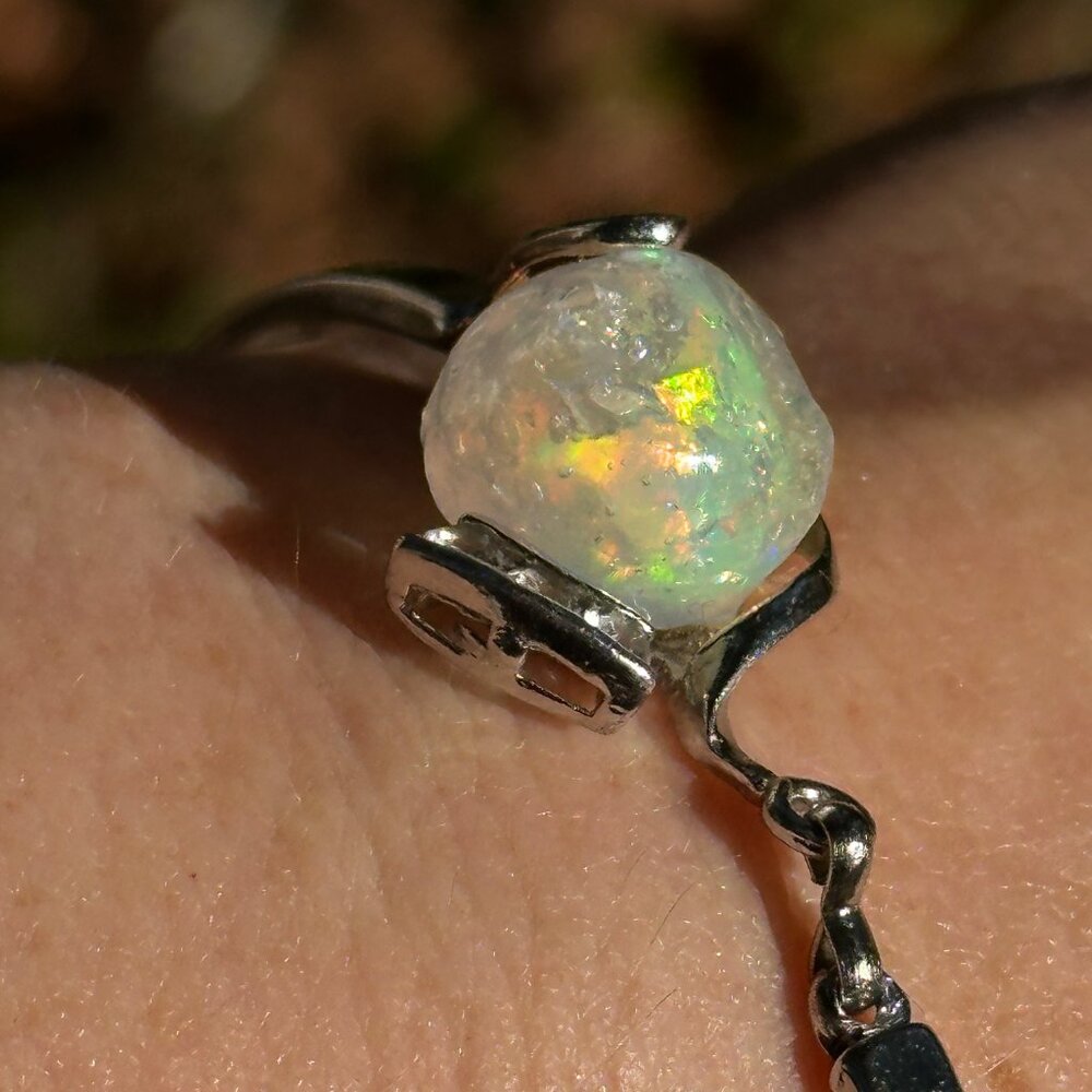 5 Carat Opal & Silver Bracelet